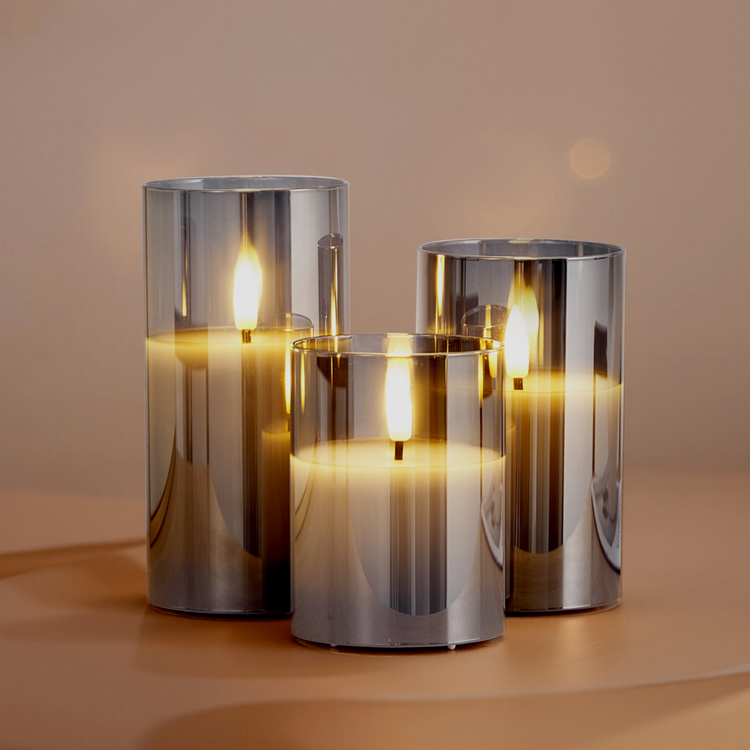 Flame-less LED Candles 3 Pack Battery Operated Candles