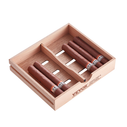 VEVOR 100 Cigar Humidor cedar tray with cigars for cabinet storage and humidifier use